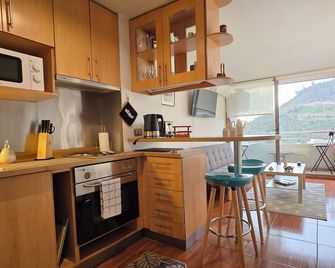 Studio Apartment in Providencia with amazing view to the city and mountains. - Providencia - Cocina