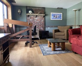 Modern Farmhouse on 240-acre Ranch - McAllister - Living room