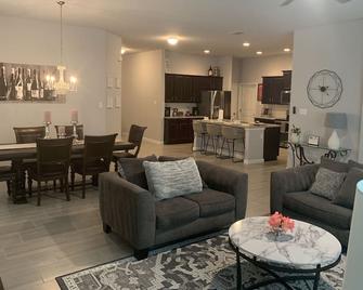 Spacious modern executive home with open floor plan - Converse - Living room