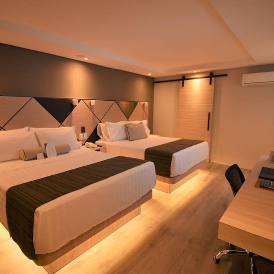 Bedroom view of Kali Centro Mexico City