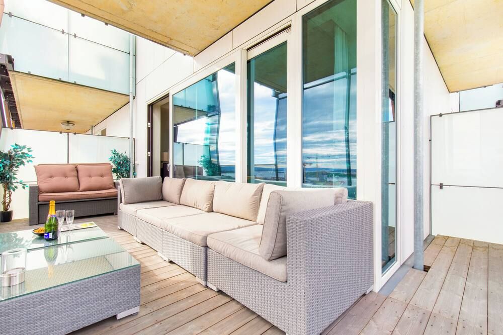 سي فيو سنترال بينتهاوس أبارتمنت هوتل - أوسلو - غرفة معيشة