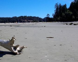 The Enchanted Woods Waterfront Log Cabin at Secret Cove - Halfmoon Bay - Playa
