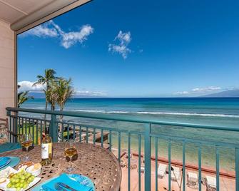 Makani Sands #302 3brm Townhouse on Ocean - Napili - Parveke