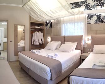 Galazio Asteri 1 Green, Luxury & Eco - Pyrgi Thermis - Yatak Odası