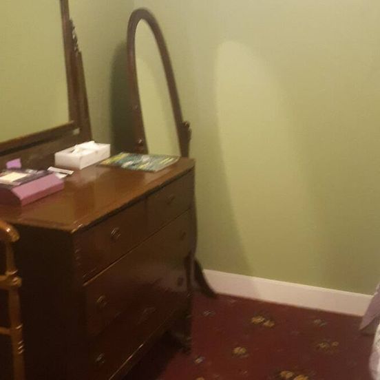 Bedroom view of Magnolia Gallery & Inn - lodging in an1864 building in a living ghost town.