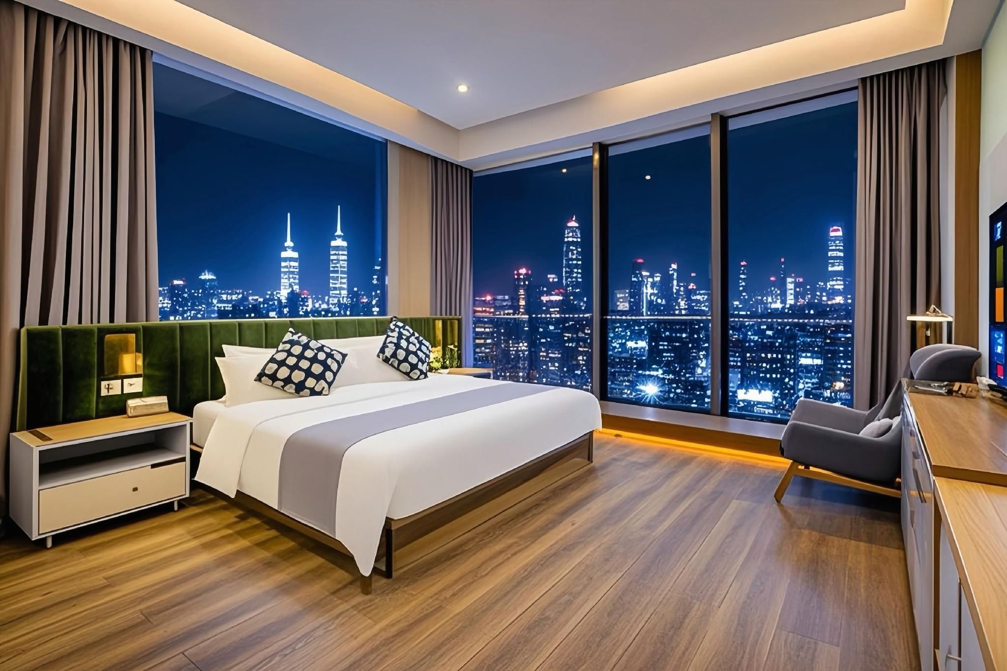 Youting High-altitude Hotel (Chongqing Guanyinqiao Jiujie Branch) - צ'ונגקינג - חדר שינה
