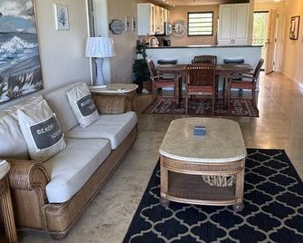 3 Bedroom, 3 Bath Oceanfront Condo - Kingshill - Living room