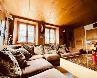 Chalet With A Cinematographic View - Ormont-Dessus - Living room
