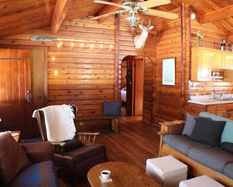 Little Trout Lake Cabin on the pristine Wabana Chain: Views, Wooded, Bunkhouse - Grand Rapids - Living room