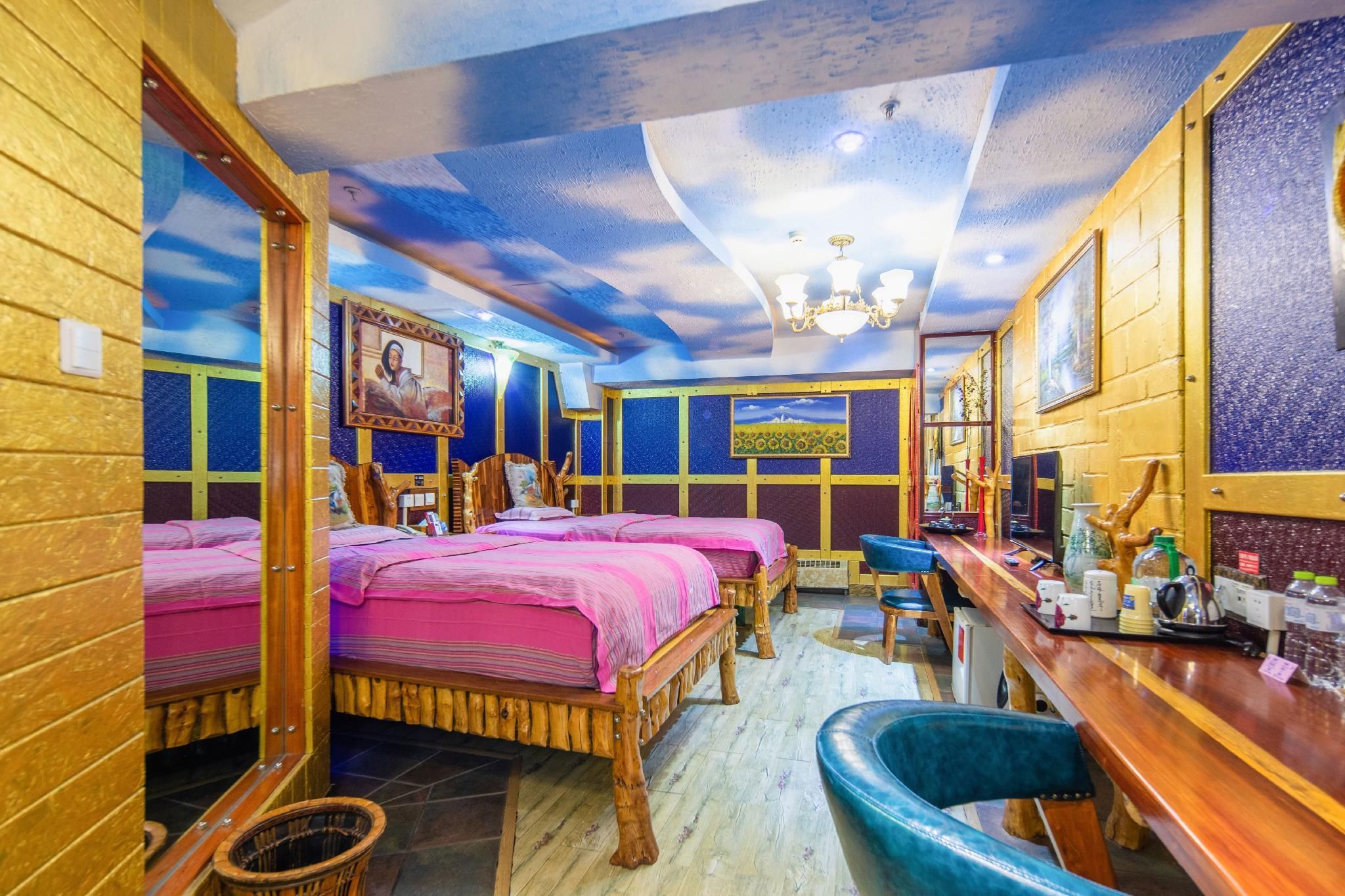 Qingdao Huake Holiday Hotel - تشينغداو - غرفة نوم