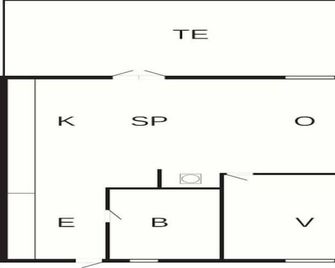 2 person holiday home in Skagen-By Traum - Skagen - Floorplan