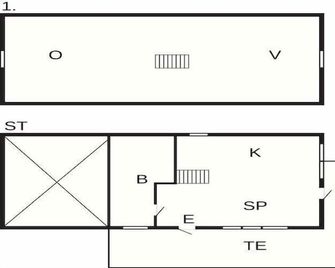 4 person holiday home in Veddige - Varberg - Grundriss