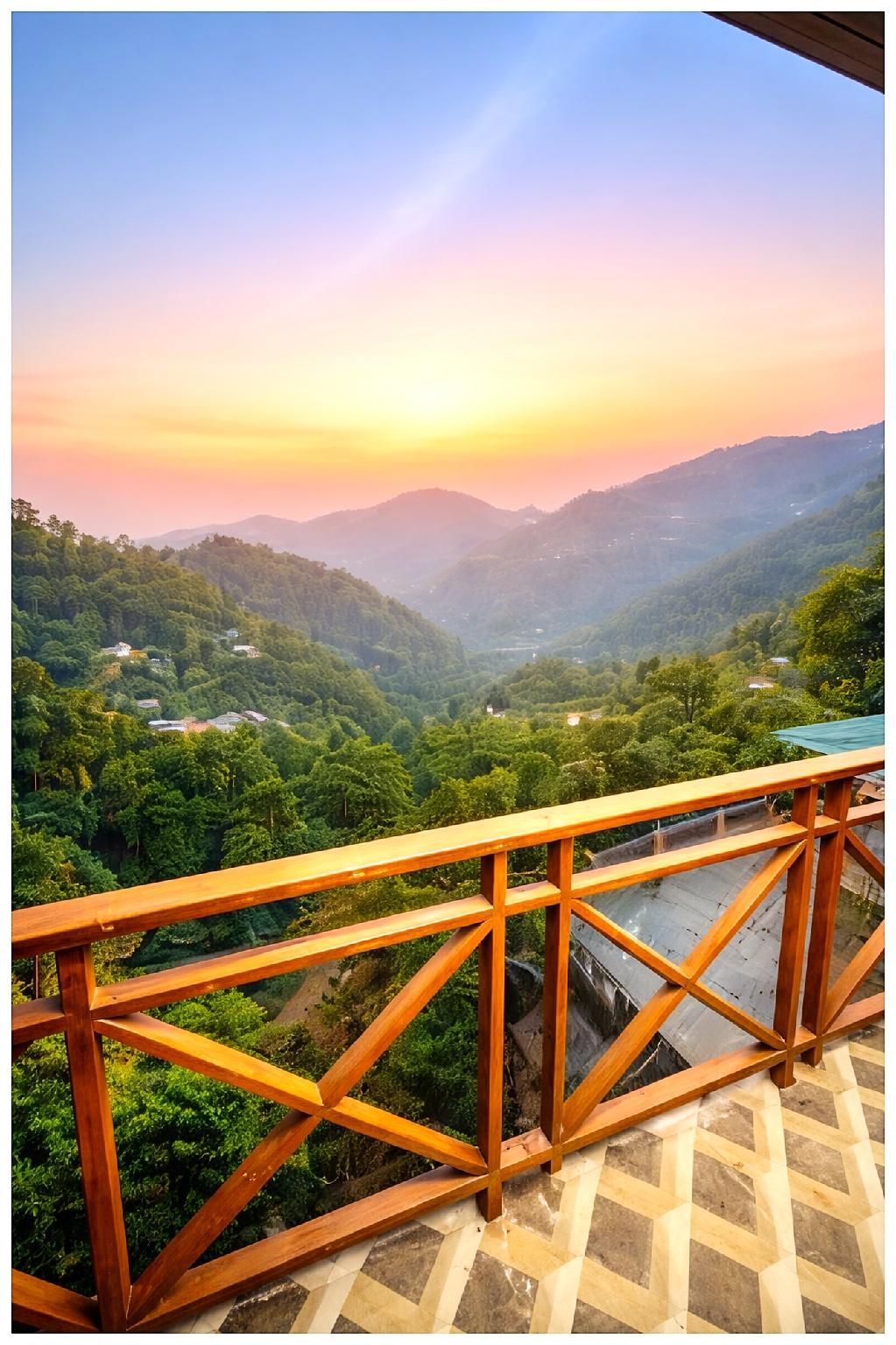 Goroomgo Uk Homestay Nainital With Himalayan View - Nainital - Balcon