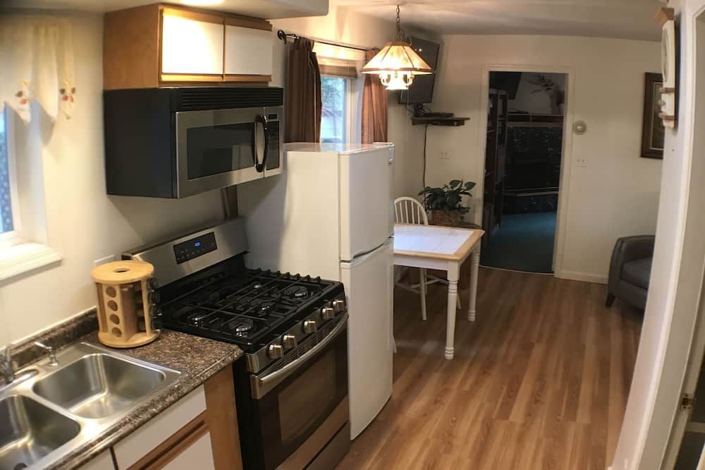 Kitchen view of 7 Gables Inn & Suites