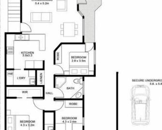Seabreeze 4 on Lawson Street - Byron Bay - Floorplan