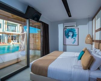 Armonia Beach Hotel - Agia Pelagia - ห้องนอน