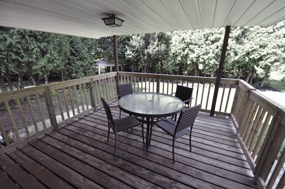 Balcony view of Niagara Acres, home away from home situated in the heart of Niagara wine country