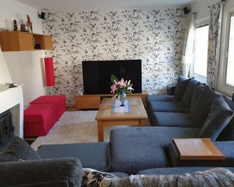 Modern Villa With Lovely Garden Near T Bana And Stockholm City - Stockholm - Vardagsrum