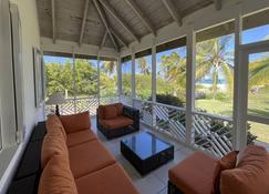 Spectacular Beachfront Villa with Pool: Nevis Palm - Newcastle - Living room