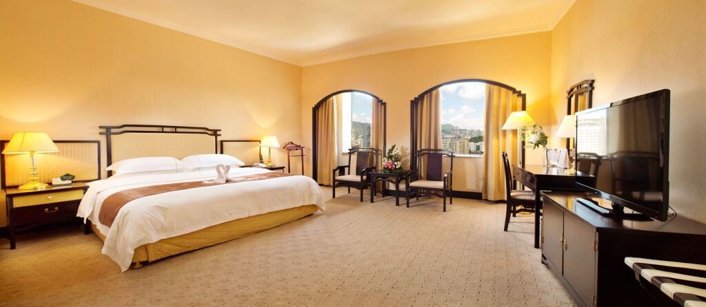 Yindo Grand Jasper Hotel - ג'וחאי - חדר שינה