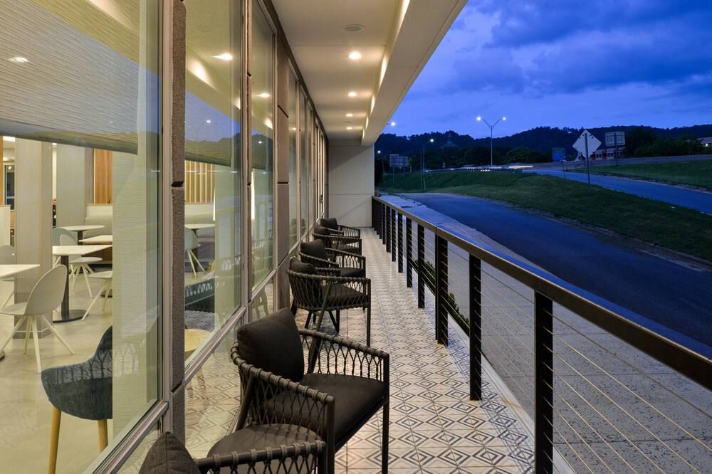 Balcony view of TownePlace Suites by Marriott Asheville Downtown