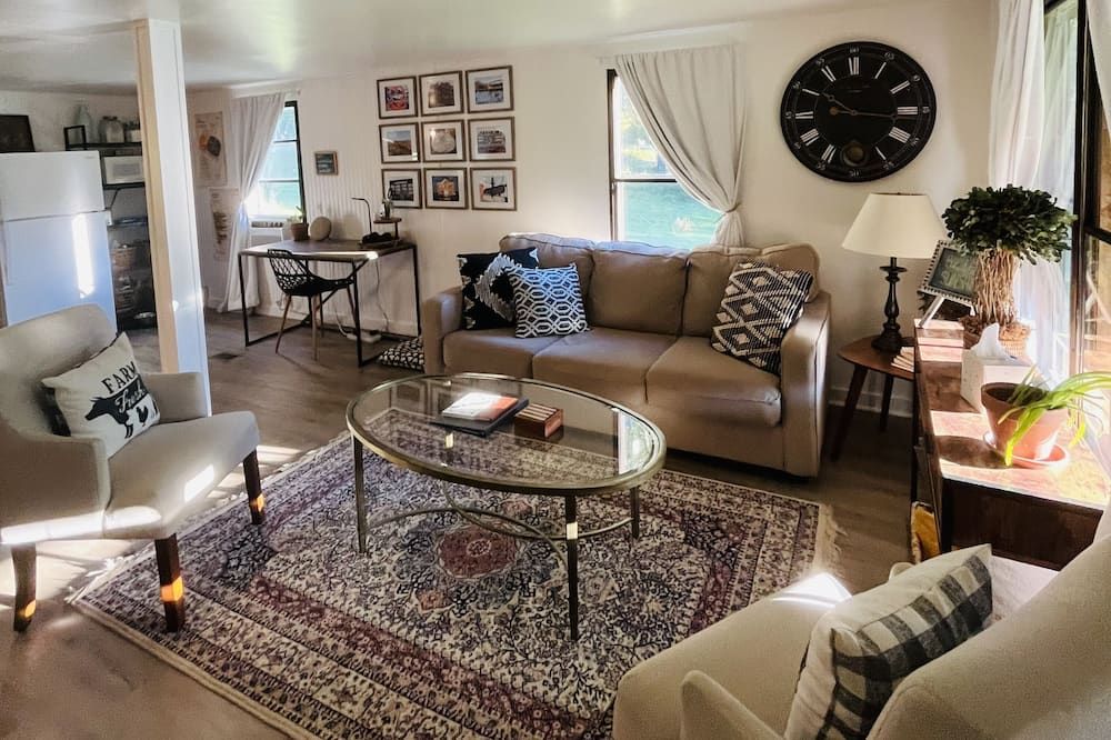 Cozy Catskills Cabin Pet-Friendly! - ساوجرتيس - غرفة معيشة
