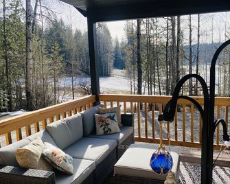 Cozy cabin with gazebo, gas fire pit and hot tub - Hayden - Balcón