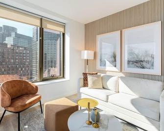 Incredible One-Bedroom in Greenpoint - بروكلين - غرفة معيشة