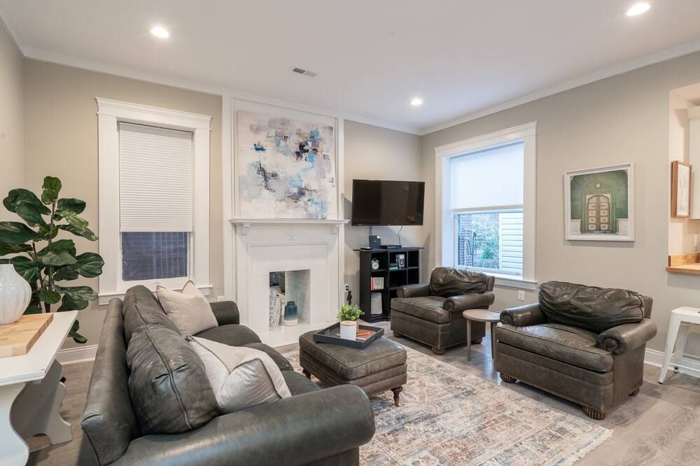 4632 سيكوند فلور هيستوريك هافن - سانت لويس - غرفة معيشة