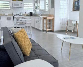 Modern Caribbean Boutique Apartment. 2-Bedroom Suites; Anguilla - The Valley - Living room