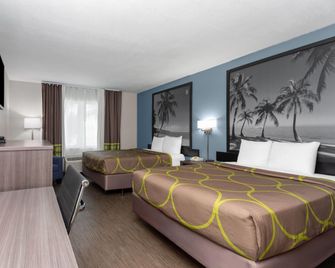 Super 8 by Wyndham Dania/Fort Lauderdale Arpt - Dania Beach - Schlafzimmer
