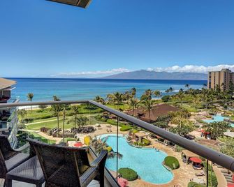 Hokulani 709 At Honua Kai Resort ~ Big Wrap-Around Lanai With Bbq & Ocean Views - Kaanapali - Balcony
