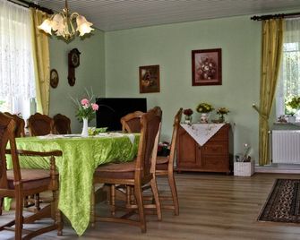 Vacation home - Ferienhof Petersen: Vacation in the inland - Wanderup - Essbereich