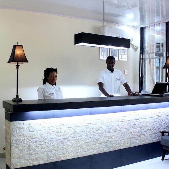 Front desk view of Metro Hotel