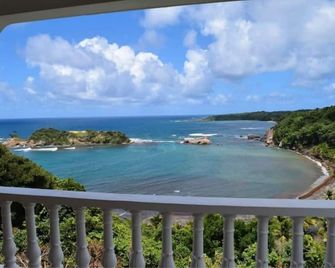Oceanfront 3-bedroom villa with spectacular view! - Calibishie - Balcón