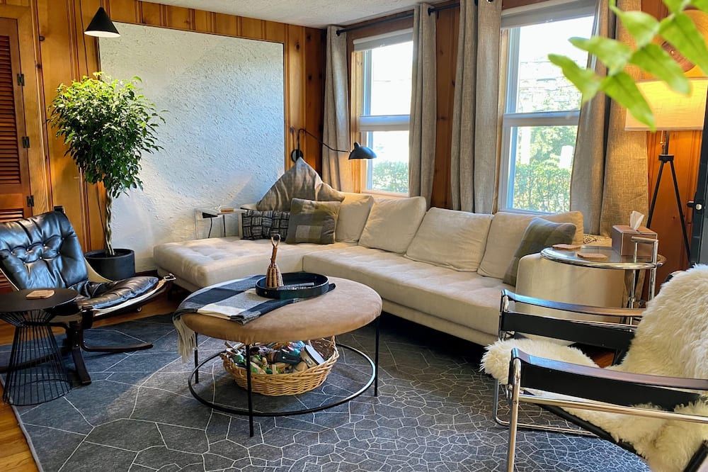 Stay at adorable mill house in walkable Maynard. Small but well-designed spaces.