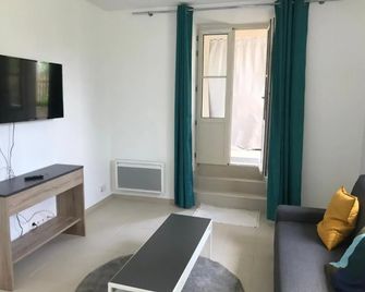 Cannes 2 pieces de 49 m2 ,piscine. Jardin privatif - Cannes - Wohnzimmer