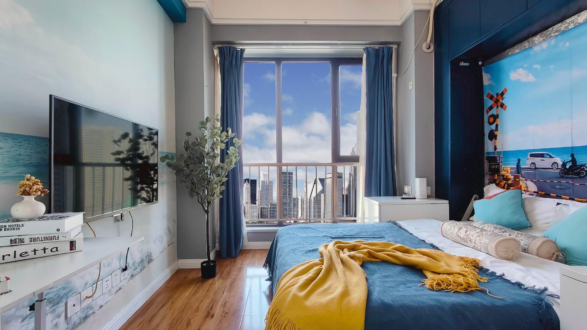 Switter Wisdom Apartment (Ad Times City Shop) - Taiyuan - Schlafzimmer
