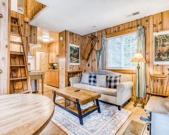 Warm & cozy cottage w/ a wood stove in a great Government Camp location - Government Camp - Living room