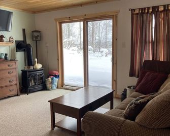 Northwoods Cabin on a Private Lake: 'The Refuge at North Padre' - Bigfork - Living room