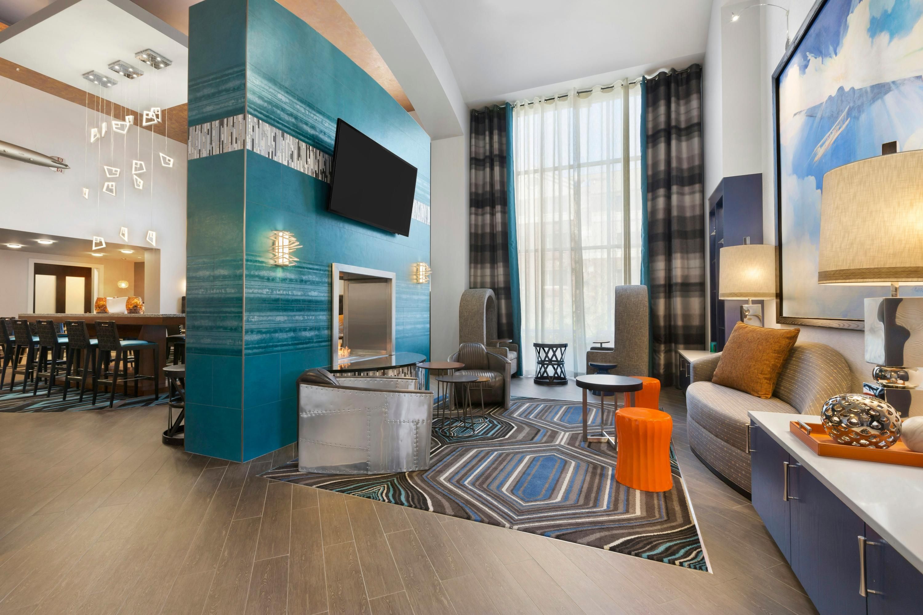 Hampton Inn & Suites Herndon-Reston - Herndon - Oturma odası
