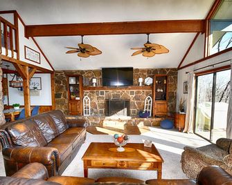 Multi-Level Cabin With Beautiful Views of Tenkiller Lake - Park Hill - Living room