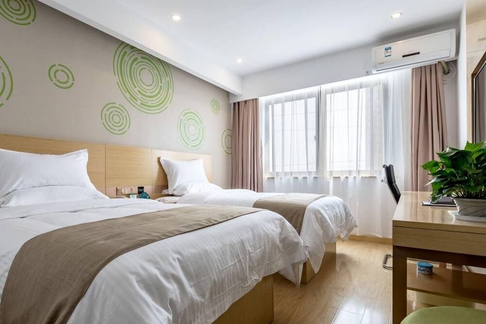 Greentree Inn Changzhou Zouqu Town Taifu Times Square Zhenzhong Road Express Hotel - 창저우 - 침실