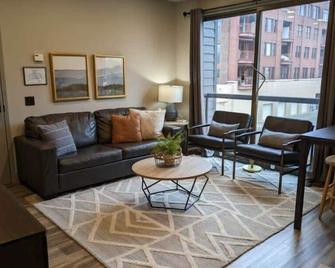 State Street Downtown Condo - Traverse City - Living room