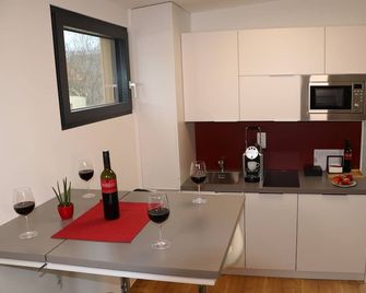 Cozy apartment (32 sqm) for up to 4 people with terrace - Poysdorf - Kitchen