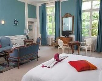 Logis Hôtels Château de La Barge - Macon - Ložnice