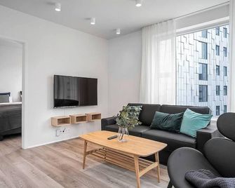 Sif Apartments Central Reykjavik - 1 Bedroom - ريكيافيك - غرفة معيشة