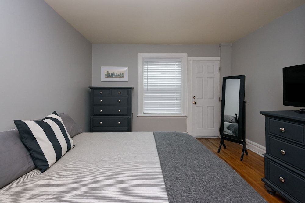 Bedroom view of Historic Victorian Apartment, Close to Downtown, Hospital, Capitol