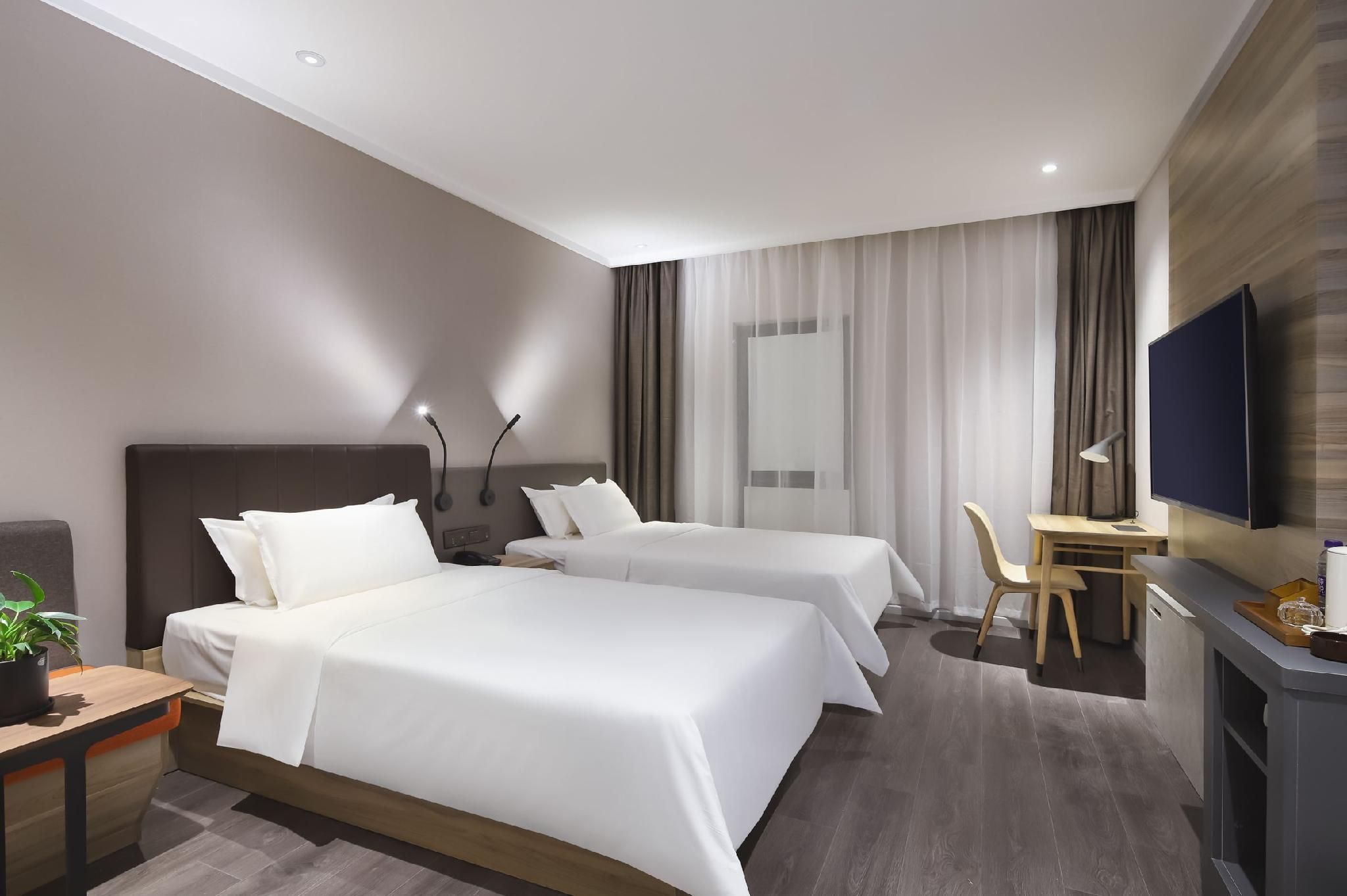 Mingting Hotel (Nanjing Hexi International Expo Center) - Nanjing - Bedroom