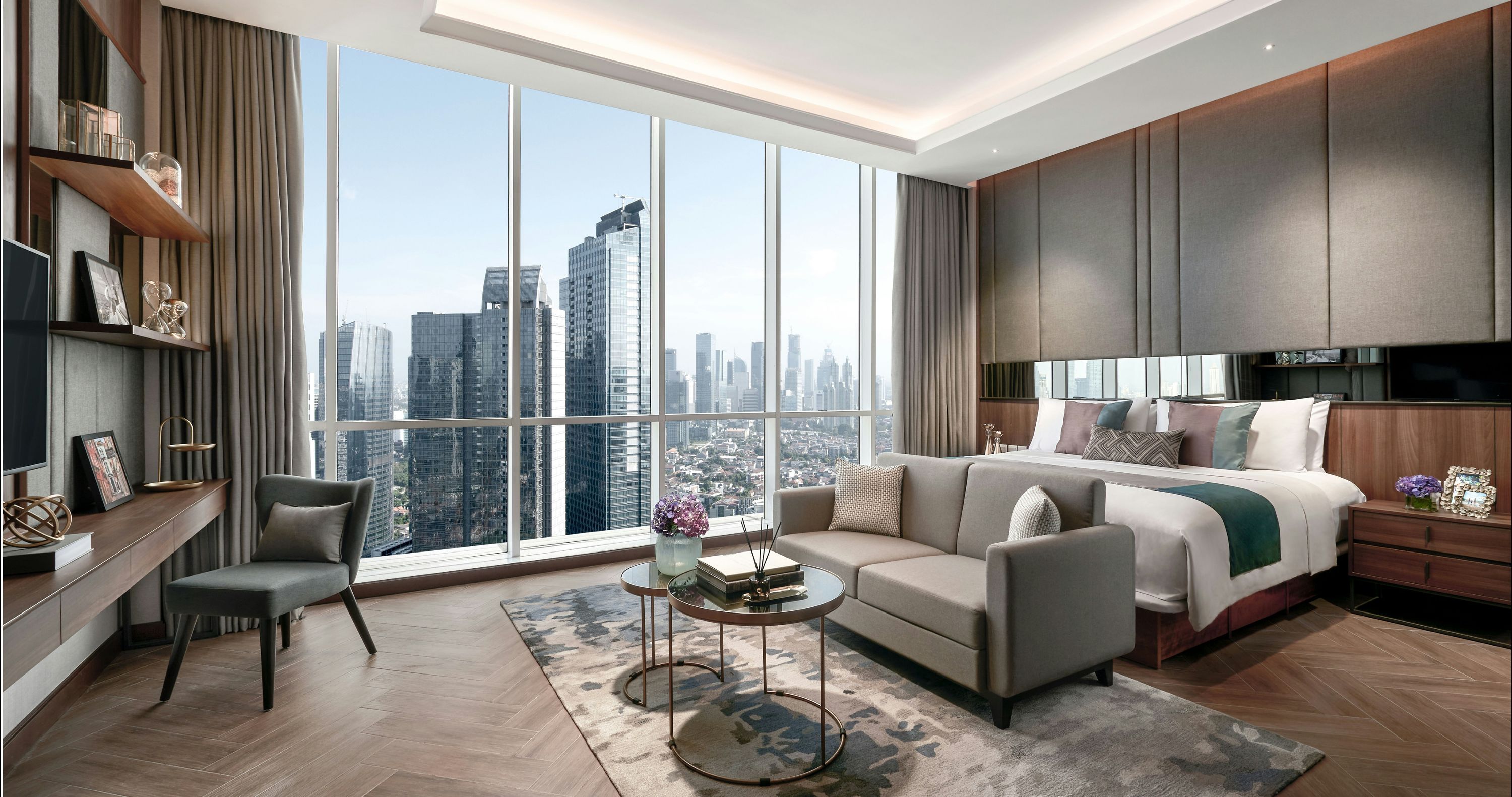 Oakwood Premier Cozmo Jakarta - ג'קרטה - חדר שינה